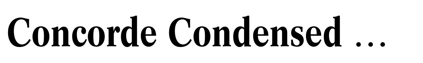 Concorde Condensed Medium